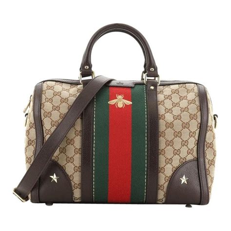 gucci boston bag with bee